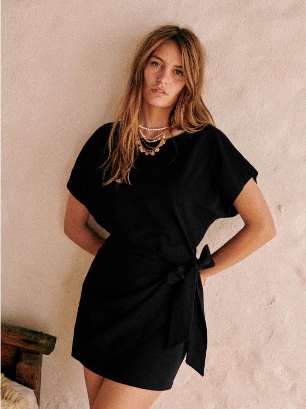Sezane Sabrina Dress in Black, S
